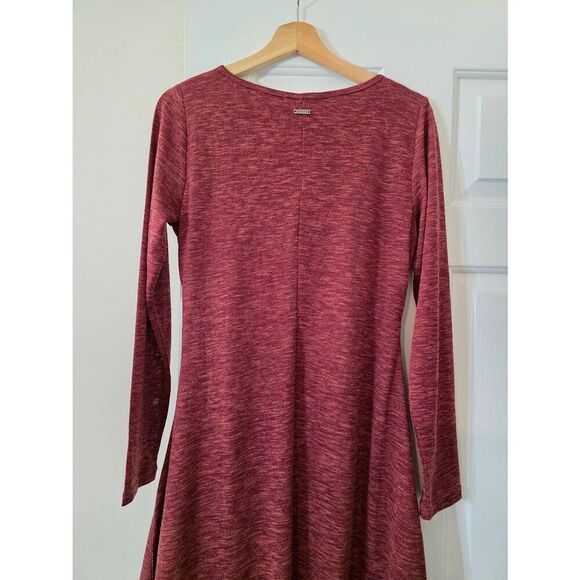 PrAna Women's Nadia Dress Sunwashed Red Space Dyed V-Neck Size L NWT - Picture 10 of 12